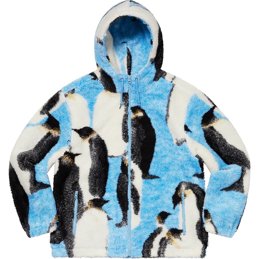 Details on Penguins Hooded Fleece Jacket Blue from fall winter
                                                    2020 (Price is $198)