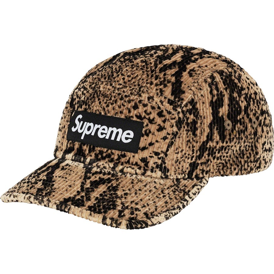 Details on Snakeskin Corduroy Camp Cap Tan from fall winter
                                                    2020 (Price is $54)