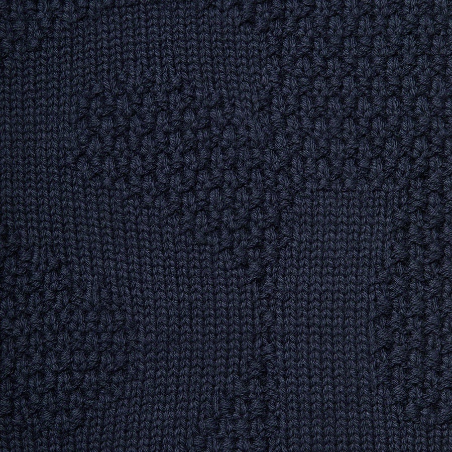 Details on Textured Small Box Sweater Navy from fall winter
                                                    2020 (Price is $138)