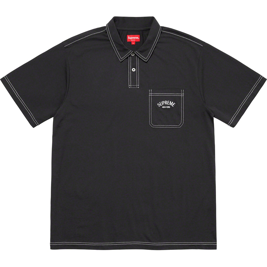 Details on Contrast Stitch Polo Black from fall winter
                                                    2020 (Price is $98)