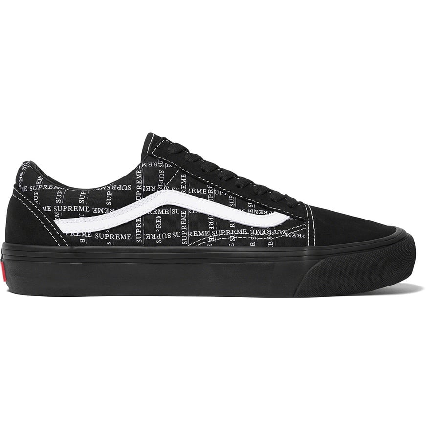 Details on Supreme Vans Old Skool Pro Black from fall winter 2020 (Price is $98)
