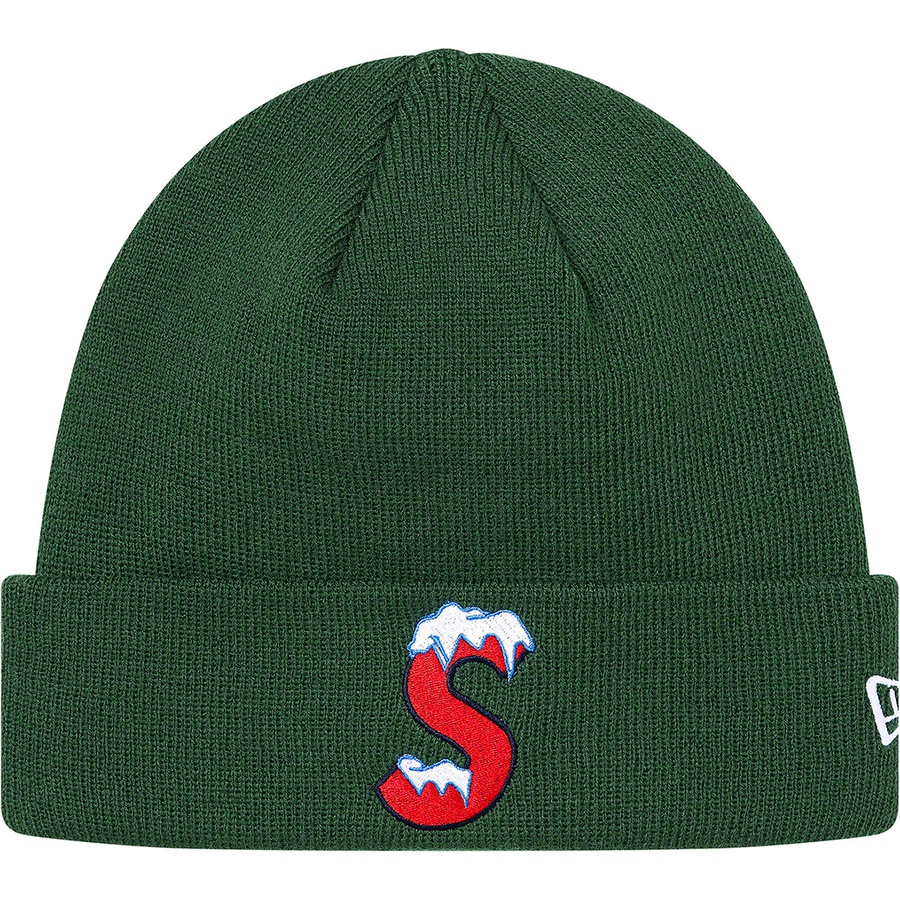 Details on New Era S Logo Beanie Green from fall winter
                                                    2020 (Price is $38)