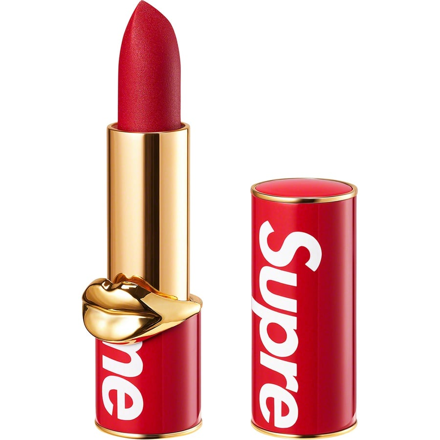 Details on Supreme Pat McGrath Labs Lipstick Supreme from fall winter
                                                    2020 (Price is $38)