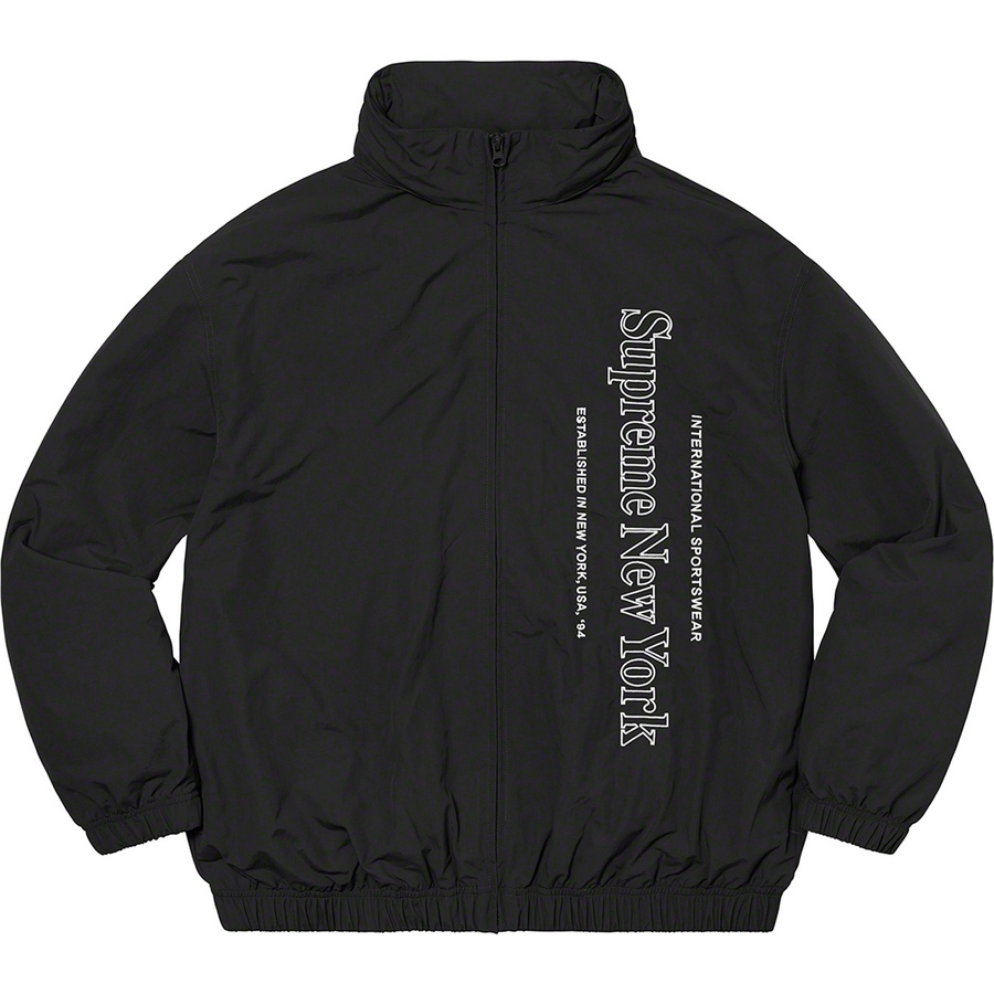 Supreme Side Logo Track Jacket (FW20) - Black - $158