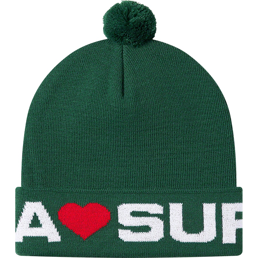 Details on Love Supreme Beanie Dark Green from fall winter
                                                    2020 (Price is $36)
