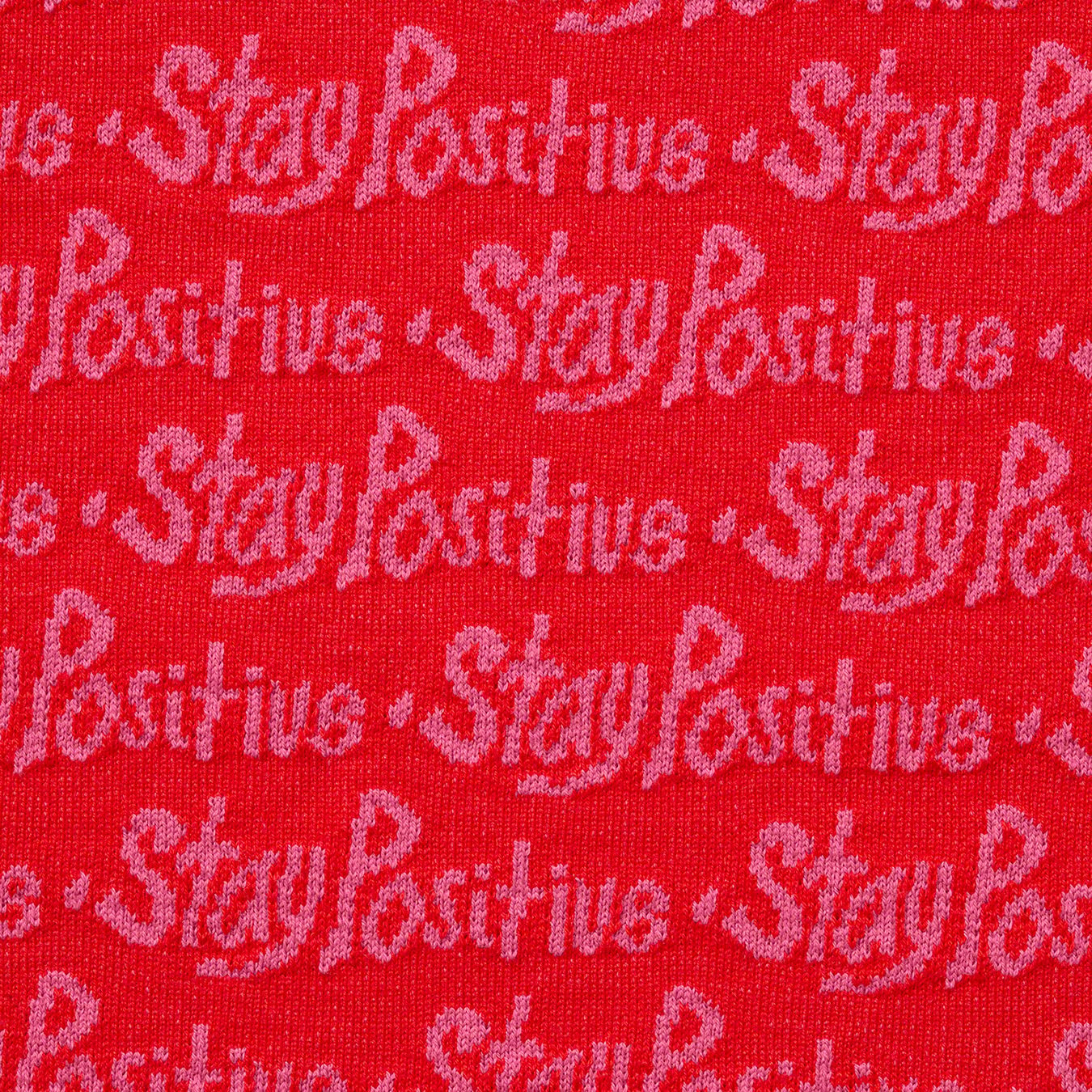 Stay Positive Jacquard S S Top - fall winter 2020 - Supreme