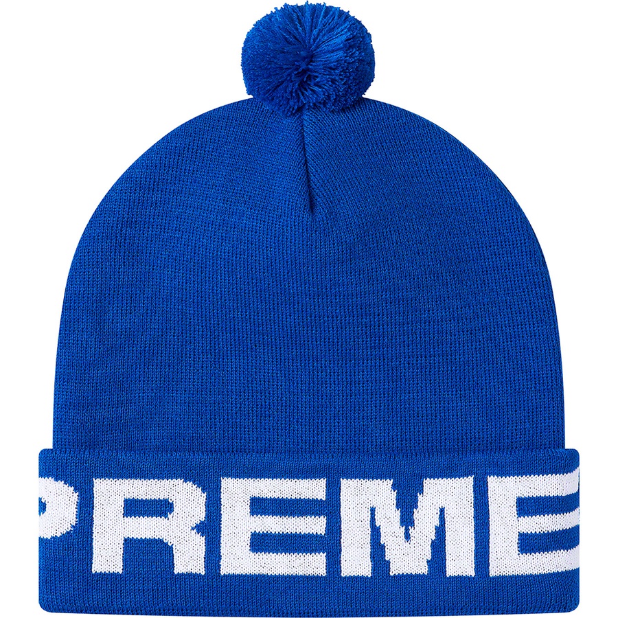 Details on Love Supreme Beanie Royal from fall winter
                                                    2020 (Price is $36)