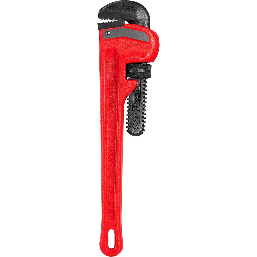 Details on Supreme Ridgid Pipe Wrench Red from fall winter
                                                    2020 (Price is $60)