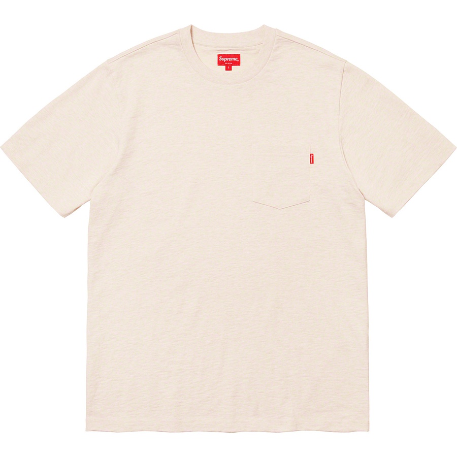 Details on S S Pocket Tee Heather Natural from fall winter
                                                    2020 (Price is $60)