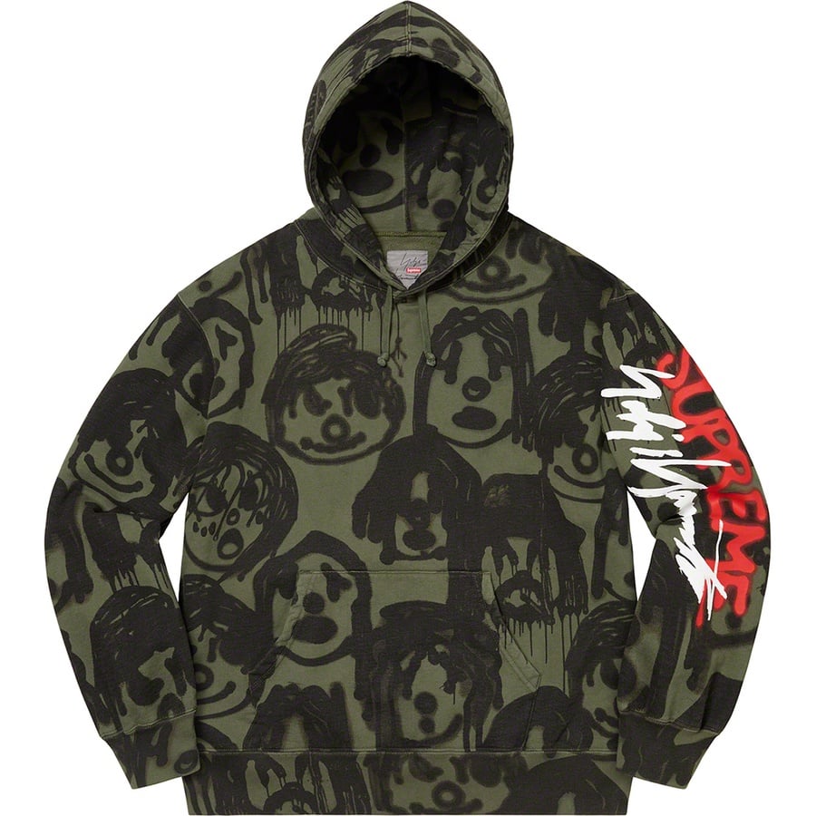 Details on Supreme Yohji YamamotoHooded Sweatshirt Olive from fall winter
                                                    2020 (Price is $198)