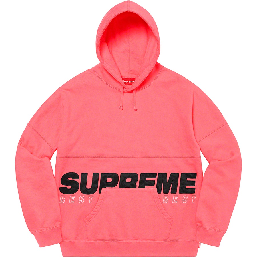 Details on Best Of The Best Hooded Sweatshirt Bright Coral from fall winter
                                                    2020 (Price is $158)