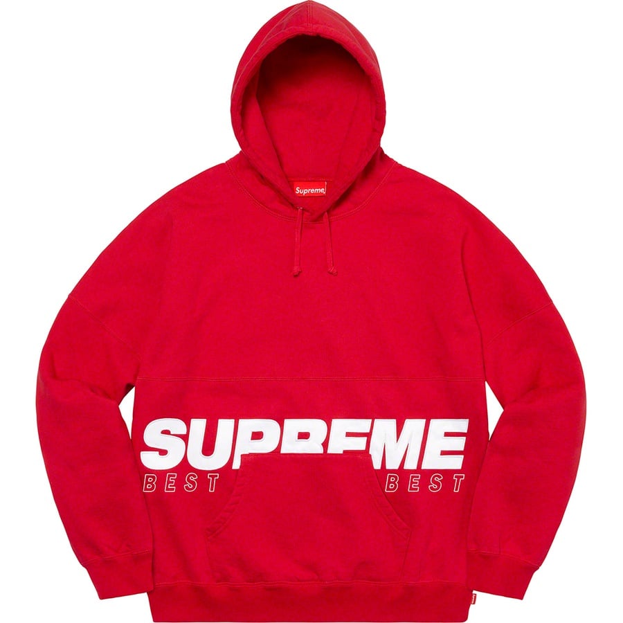 Details on Best Of The Best Hooded Sweatshirt Red from fall winter
                                                    2020 (Price is $158)