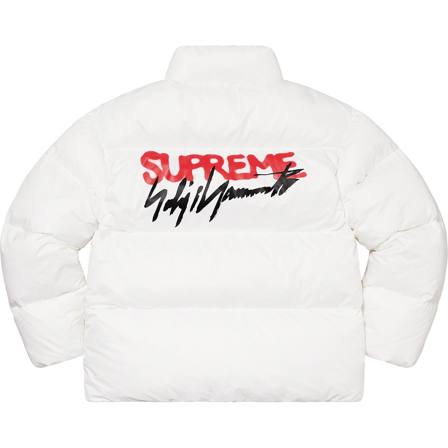 Details on Supreme Yohji Yamamoto Down Jacket White from fall winter
                                                    2020 (Price is $288)