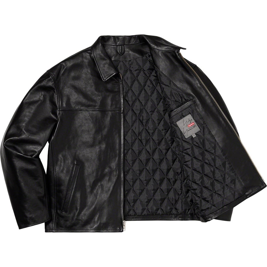 Details on Supreme Yohji YamamotoLeather Work Jacket Black from fall winter 2020 (Price is $1298)