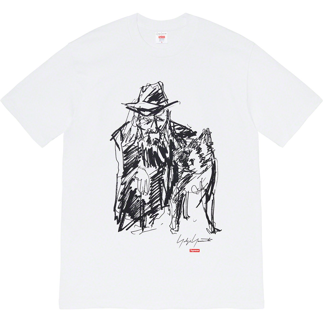 Details Supreme Supreme®/Yohji Yamamoto®Scribble Portrait Tee - Supreme Community