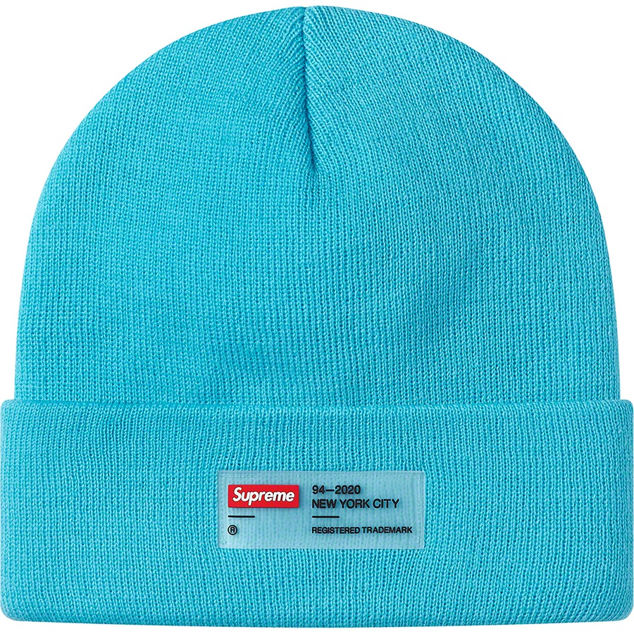 Details on Clear Label Beanie Cyan from fall winter
                                                    2020 (Price is $36)