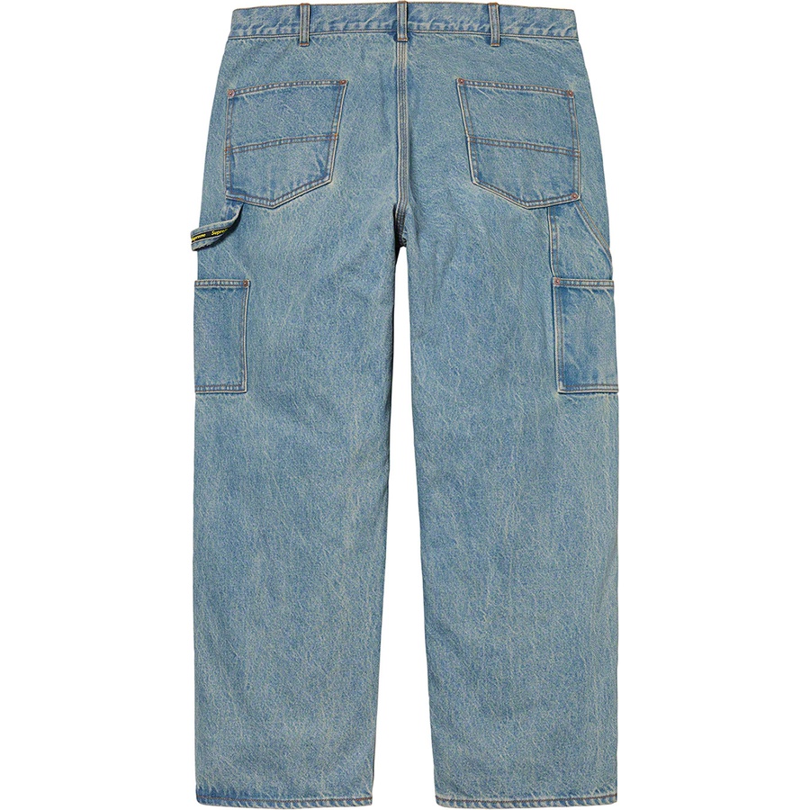 Details on Double Knee Denim Painter Pant Blue from fall winter
                                                    2020 (Price is $168)