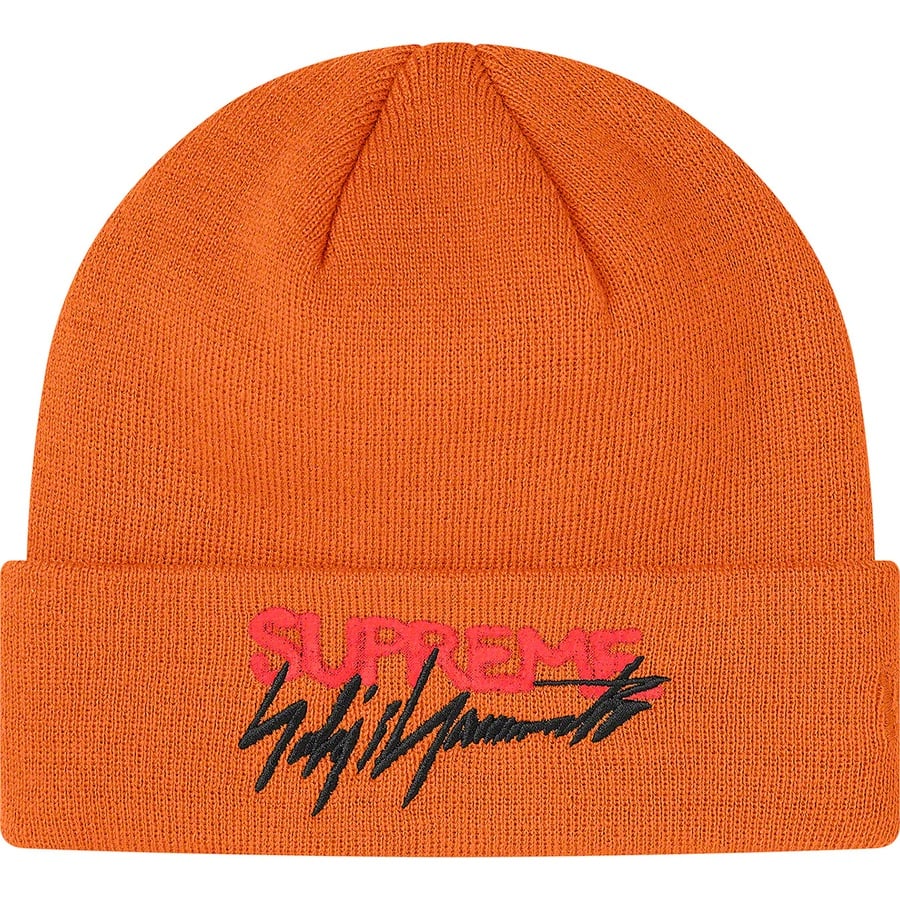 Details on Supreme Yohji Yamamoto New Era Beanie Orange from fall winter
                                                    2020 (Price is $40)