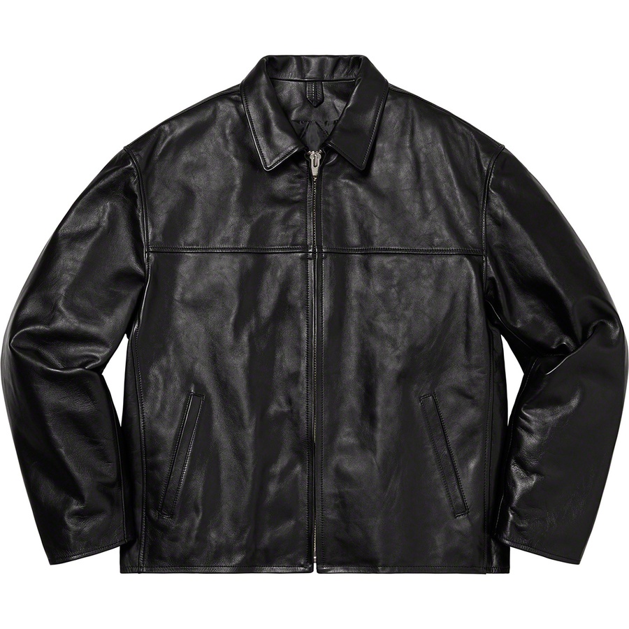 Details on Supreme Yohji YamamotoLeather Work Jacket Black from fall winter
                                                    2020 (Price is $1298)