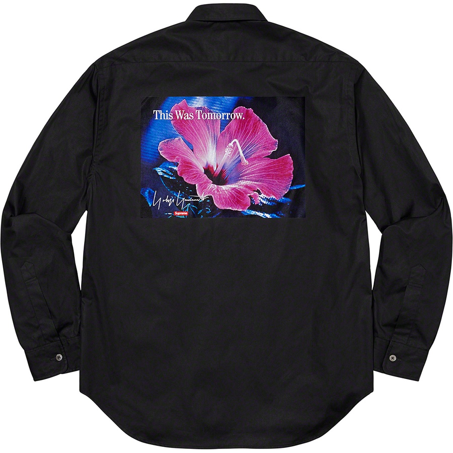 Details on Supreme Yohji Yamamoto Shirt Black from fall winter
                                                    2020 (Price is $178)