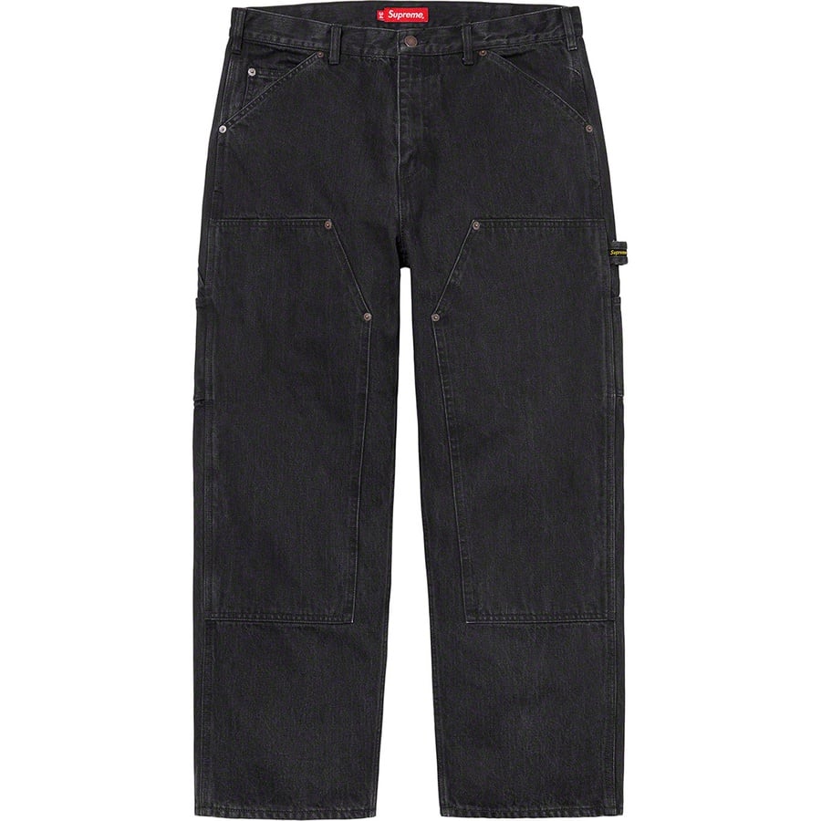 Details on Double Knee Denim Painter Pant Black from fall winter
                                                    2020 (Price is $168)