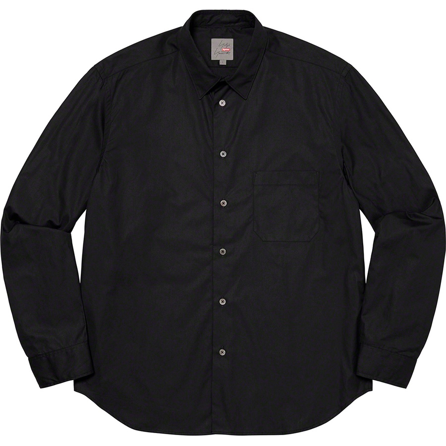 Details on Supreme Yohji Yamamoto Shirt Black from fall winter
                                                    2020 (Price is $178)