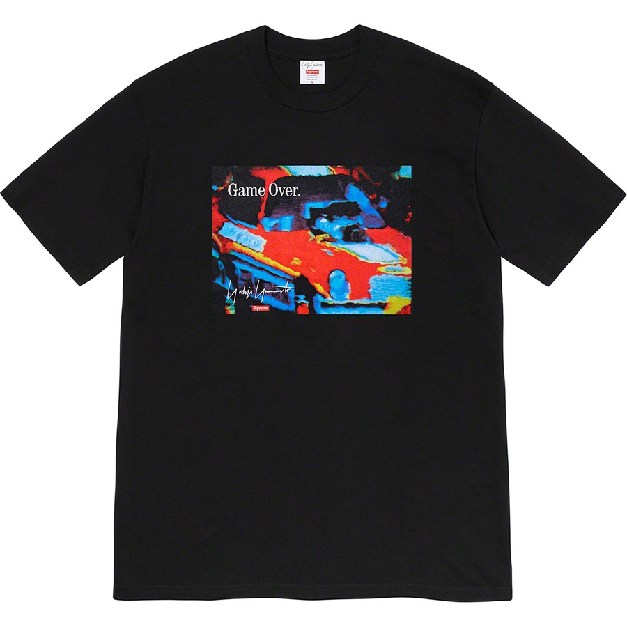 Details on Supreme Yohji YamamotoGame Over Tee Black from fall winter
                                                    2020 (Price is $54)