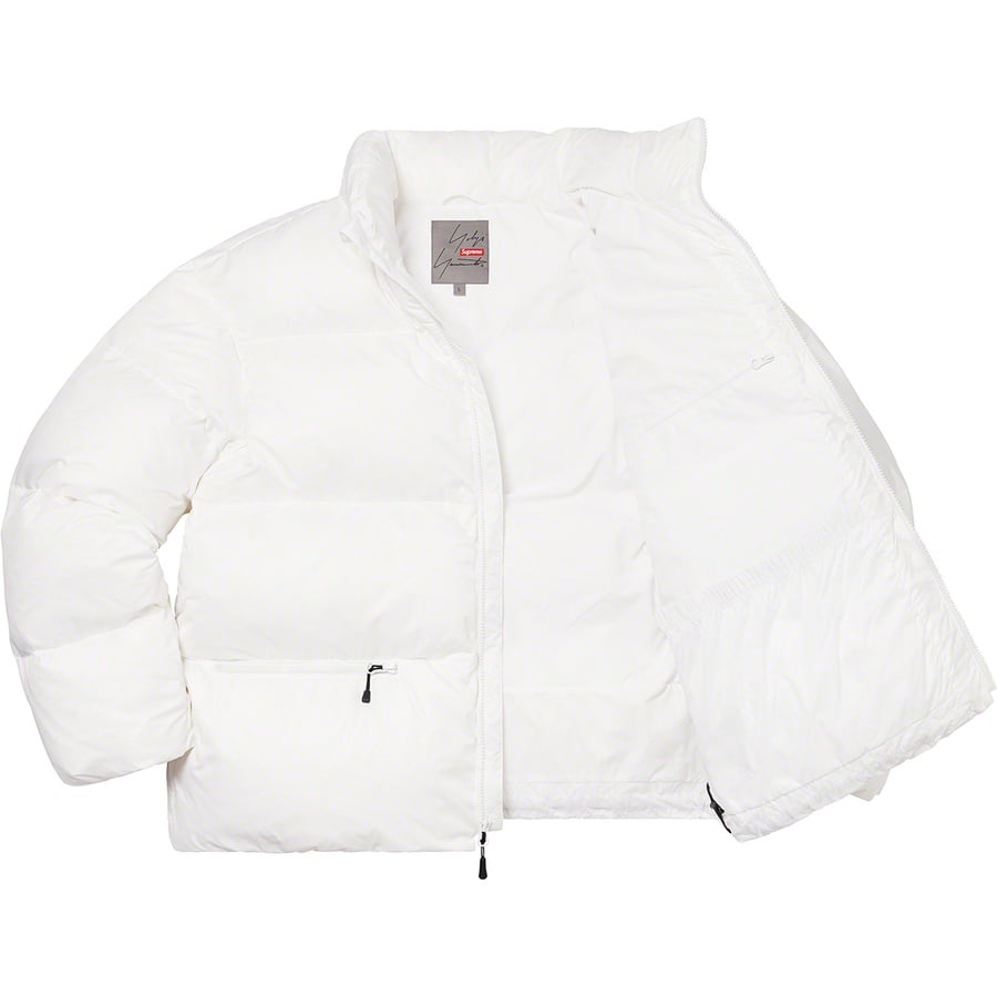 Details on Supreme Yohji Yamamoto Down Jacket White from fall winter
                                                    2020 (Price is $288)