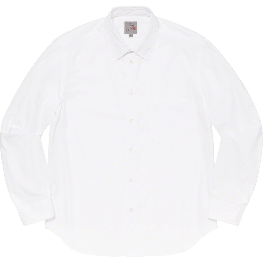 Details on Supreme Yohji Yamamoto Shirt White from fall winter
                                                    2020 (Price is $178)