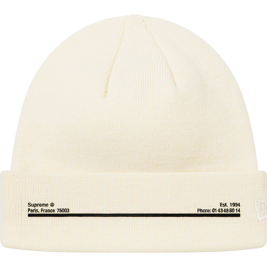 Details on New Era Shop Beanie Natural - Paris from fall winter
                                                    2020 (Price is $38)