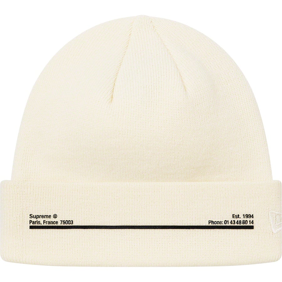 Details on New Era Shop Beanie Natural - Paris from fall winter
                                                    2020 (Price is $38)