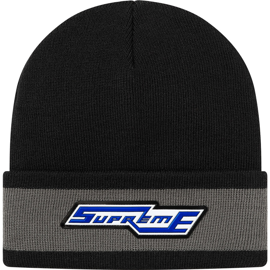 Details on Cuff Stripe Beanie Black from fall winter
                                                    2020 (Price is $36)
