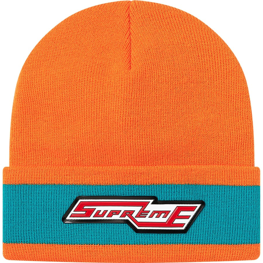 Details on Cuff Stripe Beanie Orange from fall winter
                                                    2020 (Price is $36)