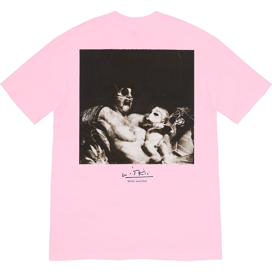 Details on Joel-Peter Witkin Supreme Mother and Child Tee Light Pink from fall winter
                                                    2020 (Price is $48)