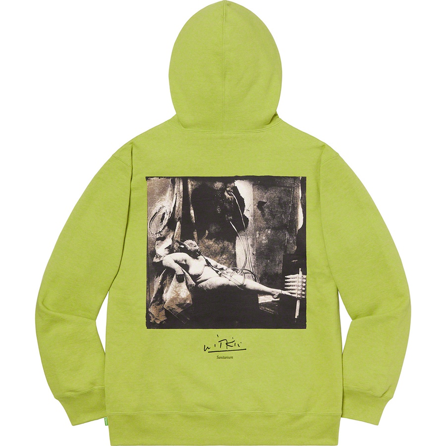 Details on Joel-Peter Witkin Supreme Sanitarium Hooded Sweatshirt Lime from fall winter
                                                    2020 (Price is $168)