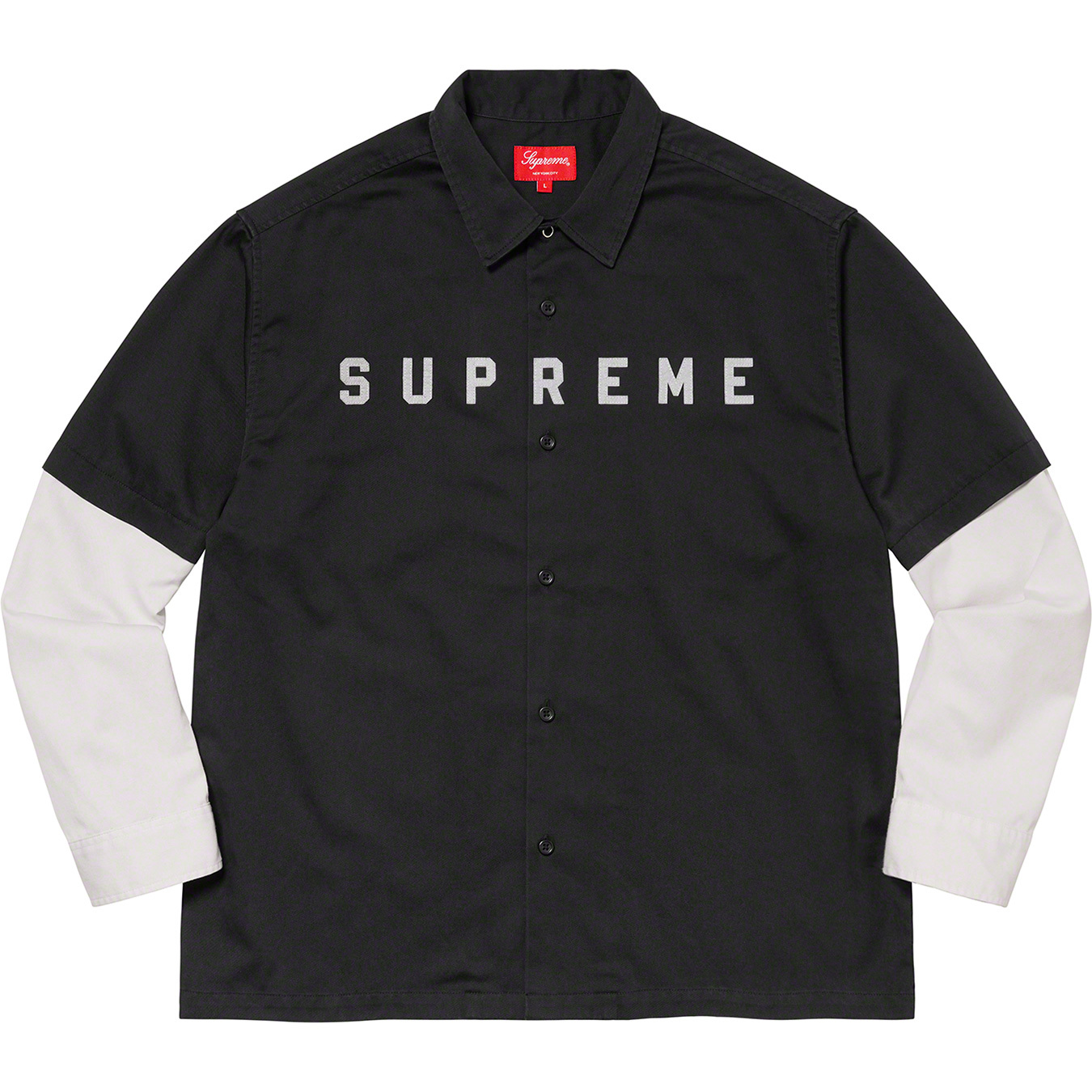 supreme 2-tone work shirts M