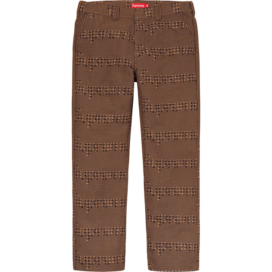 Details on Work Pant Brown Houndstooth from fall winter 2020 (Price is $118)