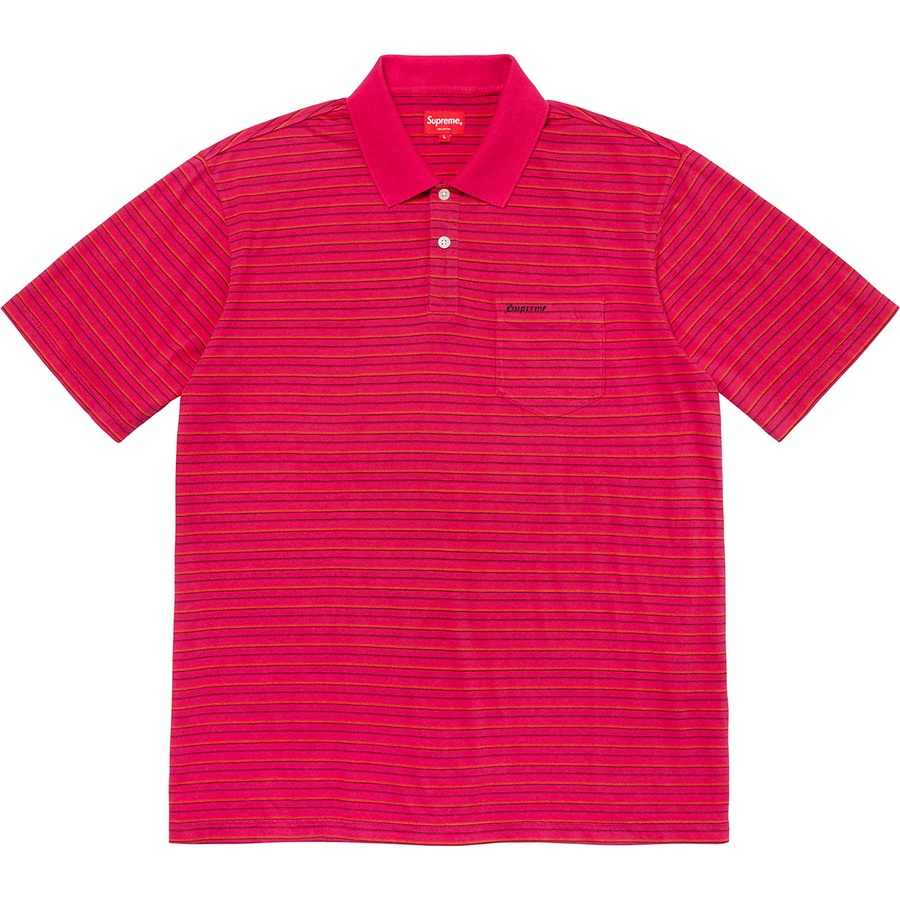 Details on Thin Stripe Polo Fuchsia from fall winter
                                                    2020 (Price is $98)