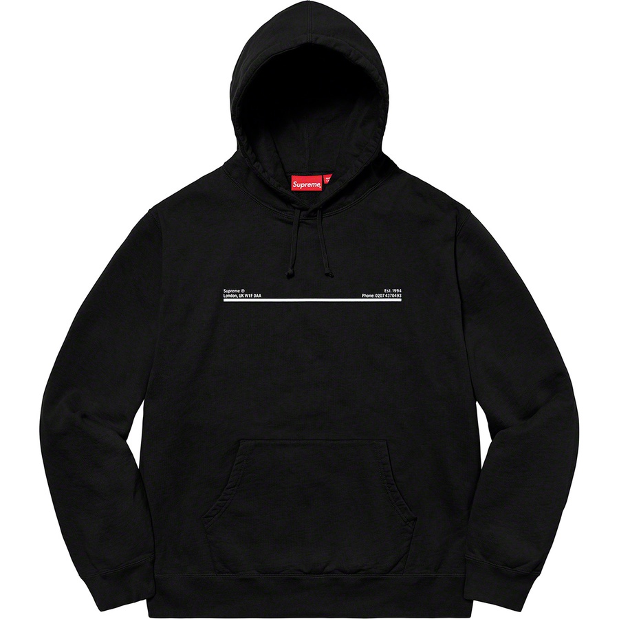 Details on Shop Hooded Sweatshirt Black - London from fall winter
                                                    2020 (Price is $158)