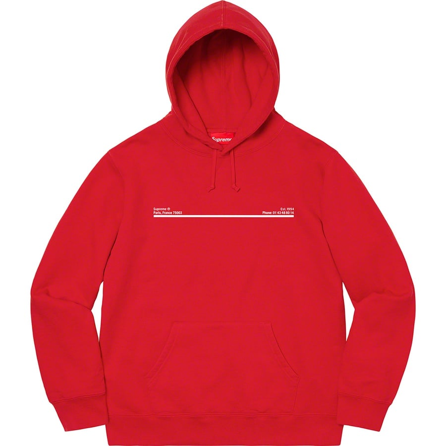 Details on Shop Hooded Sweatshirt Red - Paris from fall winter
                                                    2020 (Price is $158)
