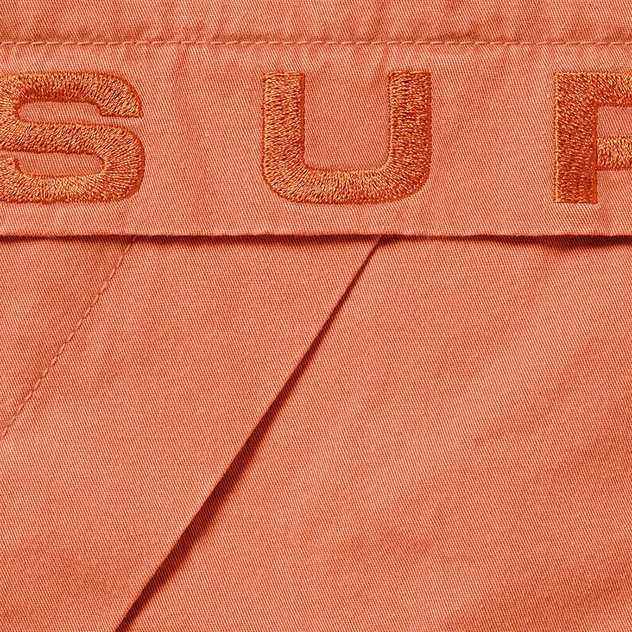 Details on Overdyed Twill Hooded Jacket Rust from fall winter
                                                    2020 (Price is $228)