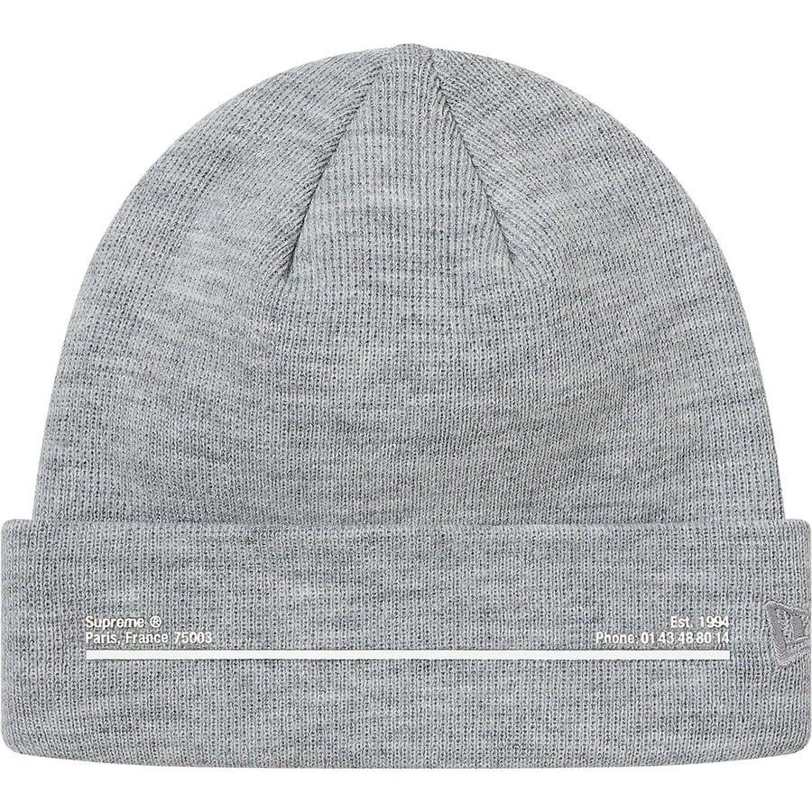 Details on New Era Shop Beanie Heather Grey - Paris from fall winter 2020 (Price is $38)