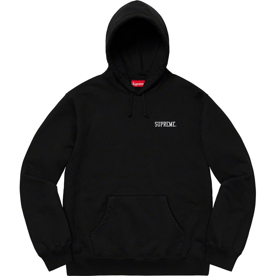 Details on Joel-Peter Witkin Supreme Sanitarium Hooded Sweatshirt Black from fall winter
                                                    2020 (Price is $168)