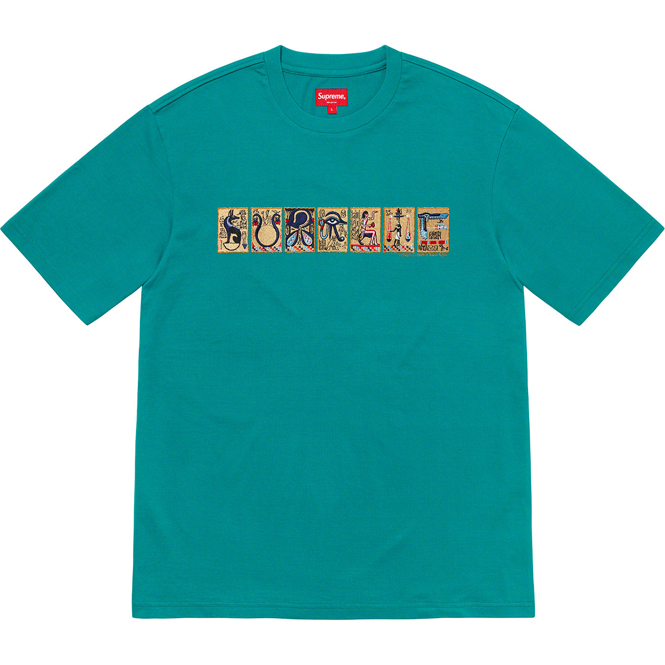 supreme ancient s/s top teal T-shirt