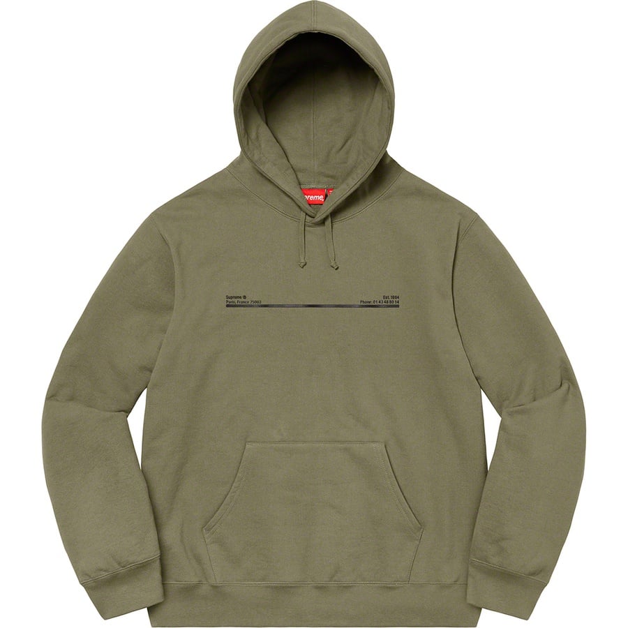 Details on Shop Hooded Sweatshirt Light Olive - Paris from fall winter
                                                    2020 (Price is $158)