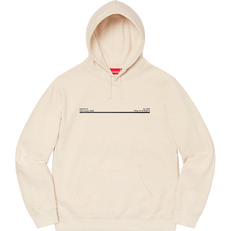 Details on Shop Hooded Sweatshirt Natural - Paris from fall winter
                                                    2020 (Price is $158)