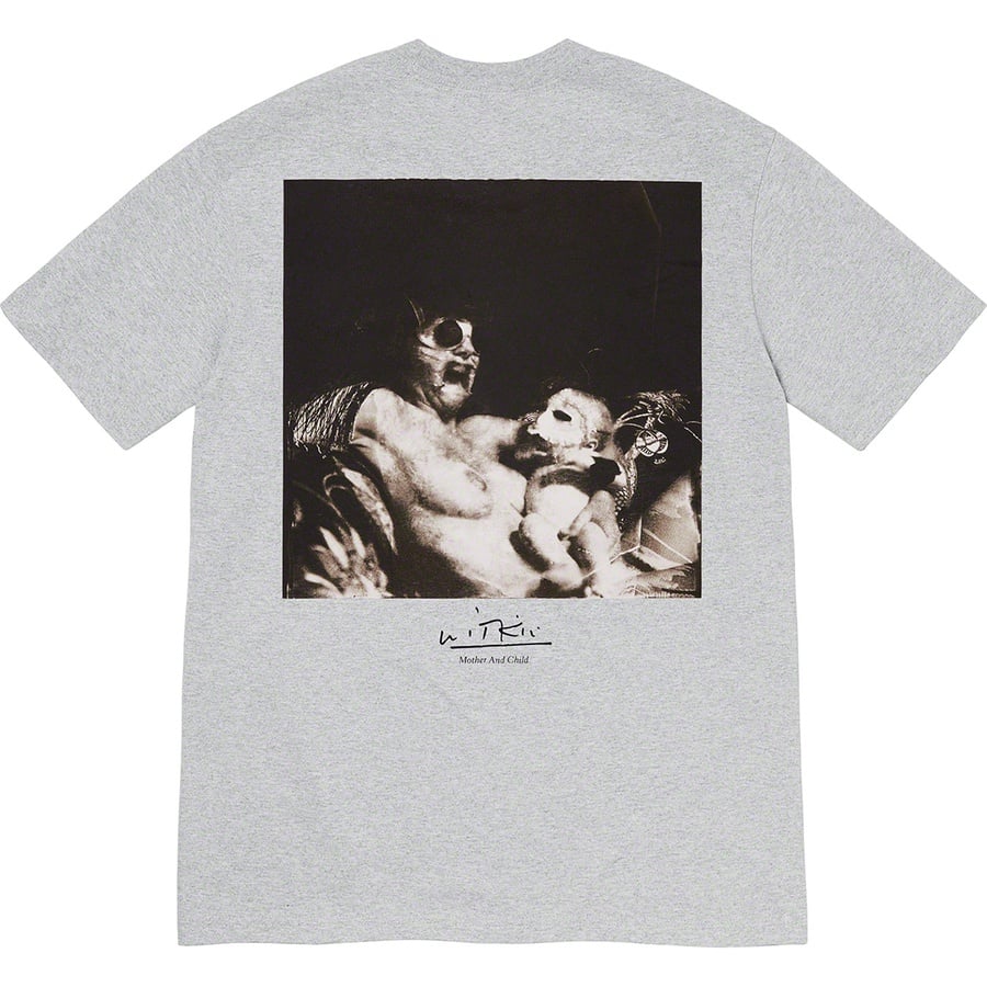 Details on Joel-Peter Witkin Supreme Mother and Child Tee Heather Grey from fall winter
                                                    2020 (Price is $48)