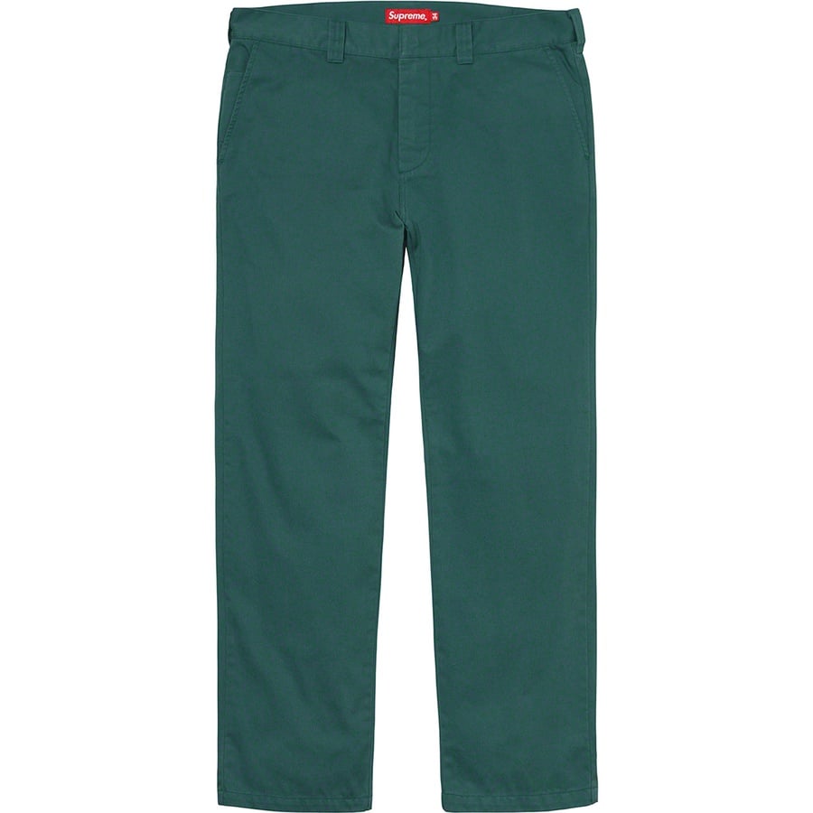 Details on Work Pant Dusty Teal from fall winter 2020 (Price is $118)