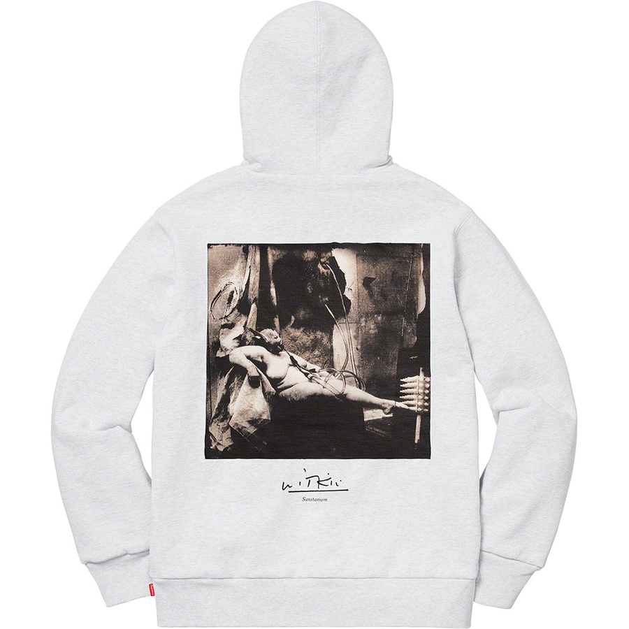 Details on Joel-Peter Witkin Supreme Sanitarium Hooded Sweatshirt Ash Grey from fall winter
                                                    2020 (Price is $168)