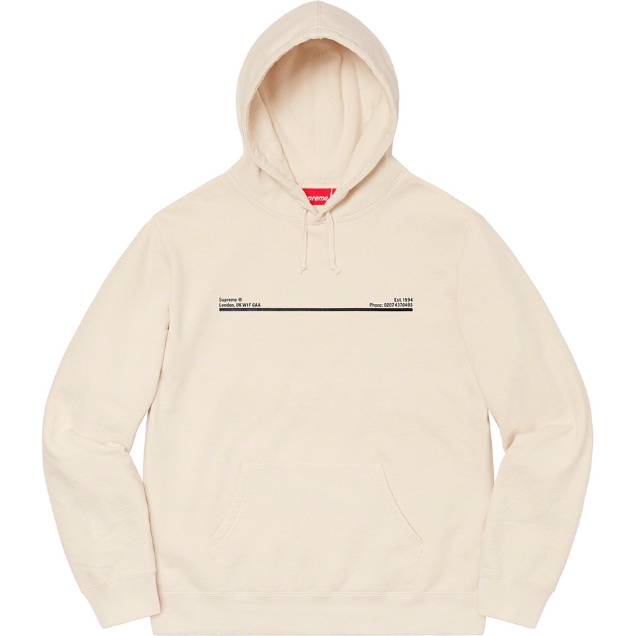 Details on Shop Hooded Sweatshirt Natural - London from fall winter
                                                    2020 (Price is $158)